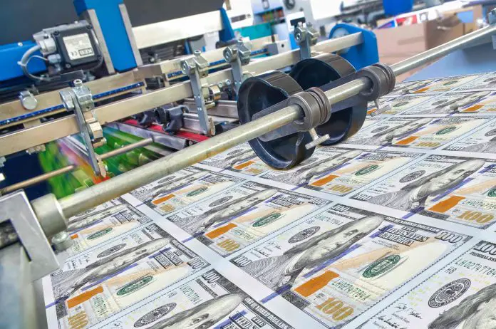 money being printed