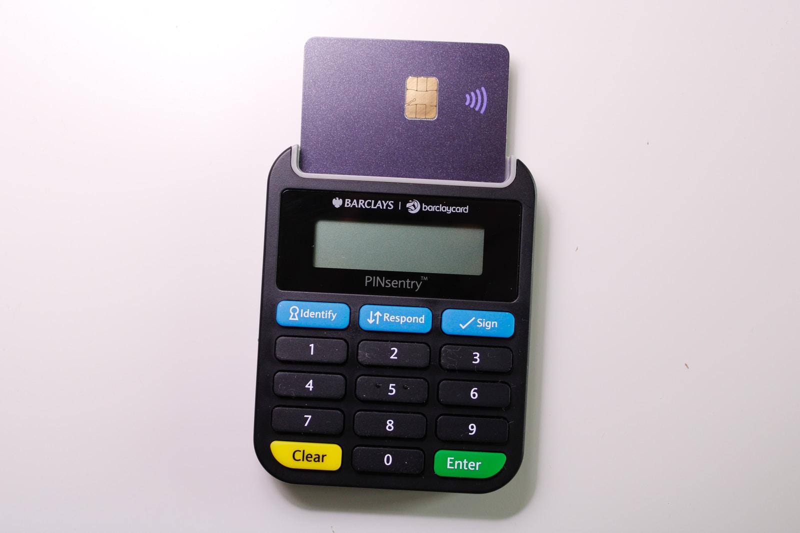 black and gray digital payment device