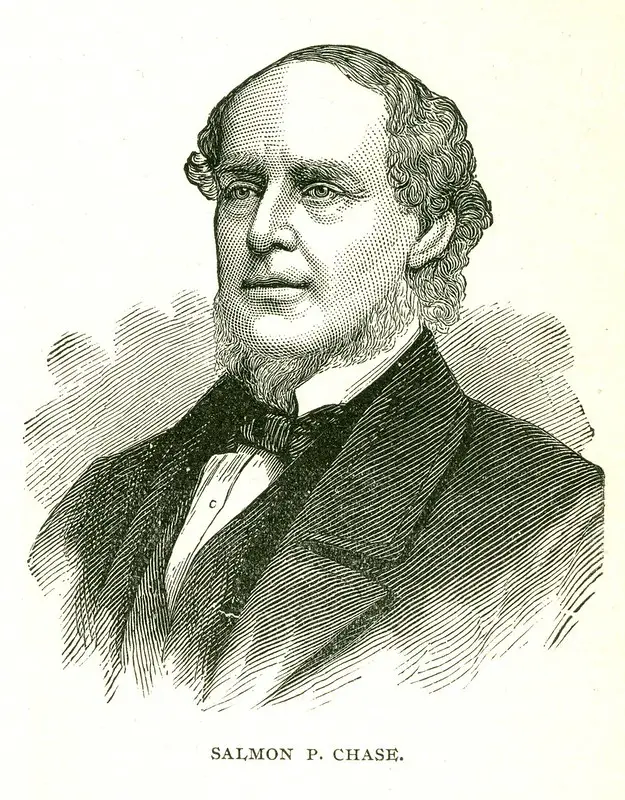 Secretary Salmon P. Chase in 1862