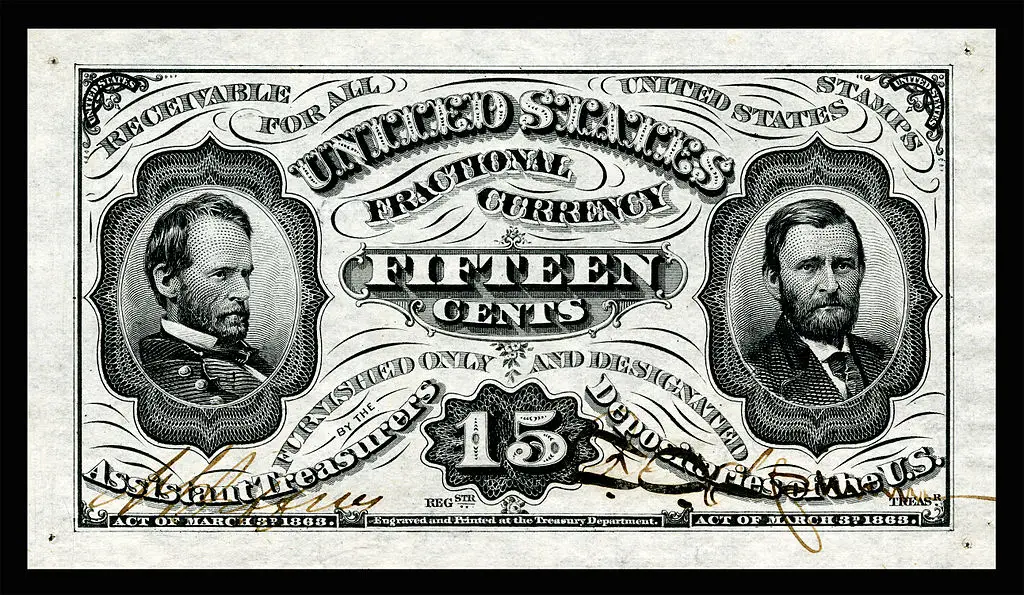 United States us dollar Notes in 1862